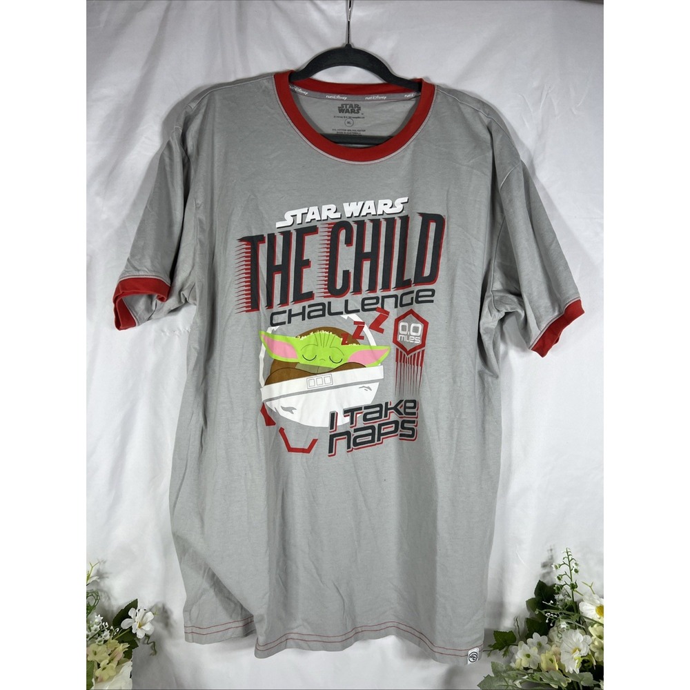 Run Disney Star Wars The Child Challenge 2020 Activewear T-shirt Size XL